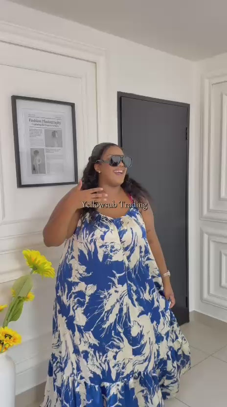 Sleeveless Floral Maxi Dress