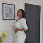 Short Sleeve Square Neck Dress