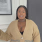 Women's Patchwork Denim Pocket Cardigan