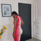 Long Sleeveless Turtleneck Dress