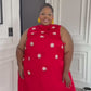 Sleeveless Floral A-line Maxi Dress