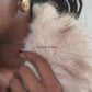Oversized Fur Collar Cropped Jacket