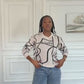 Ladies Line-Art Pattern Fleece Jersey
