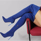 Pointed Toe Thigh High Boots