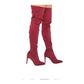 Pointed Toe Thigh High Boots