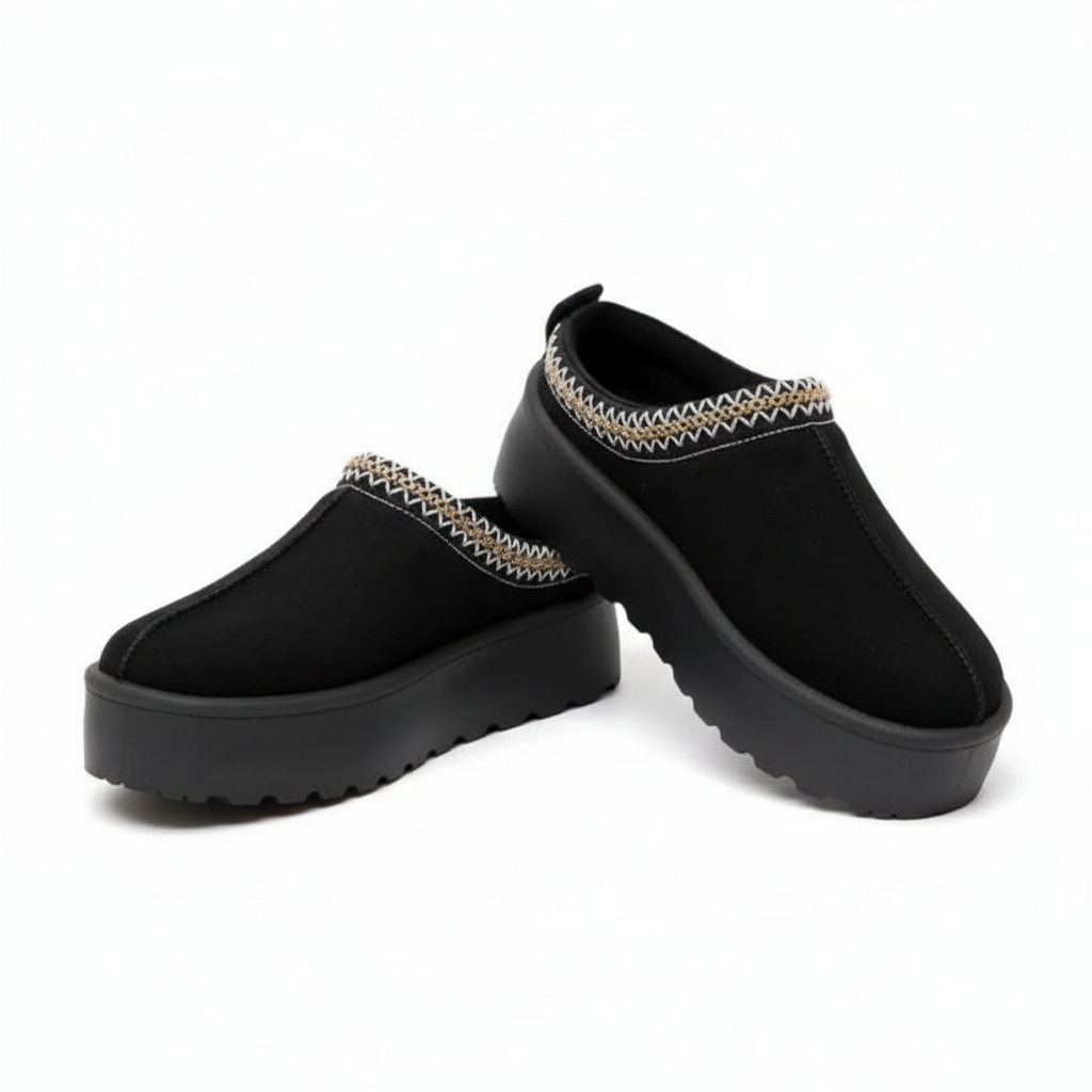 Platform Ankle Push-in Sandals