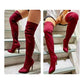 Pointed Toe Thigh High Boots
