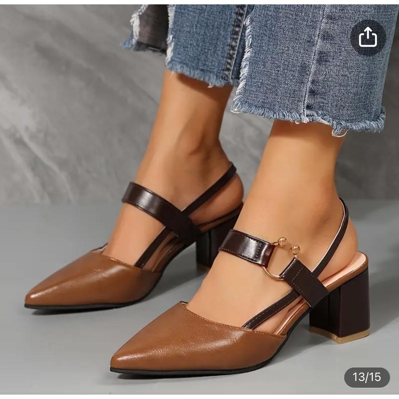 Versatile Pointed Toe Slip-On Comfort Thick Heel Pumps