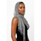 Lace Tassel Floral Triangle Scarf Shawl