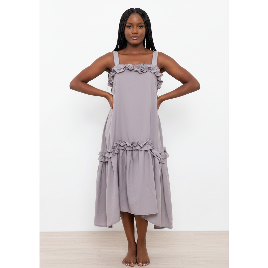 Tie Strap Swing Sun Dress