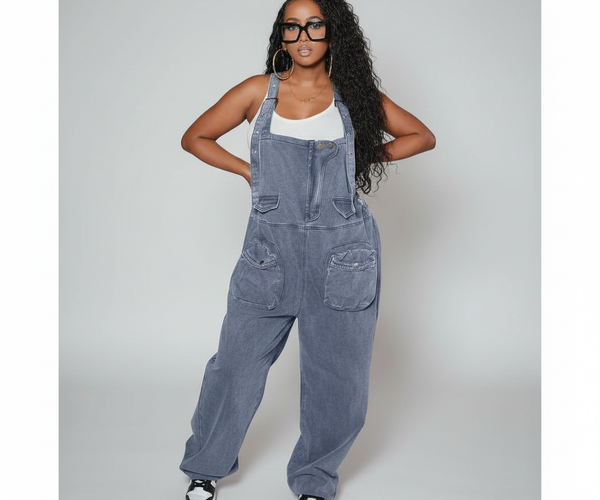 Cargo Vintage Denim Jeans Jumpsuit – YELLOW SUB TRADING