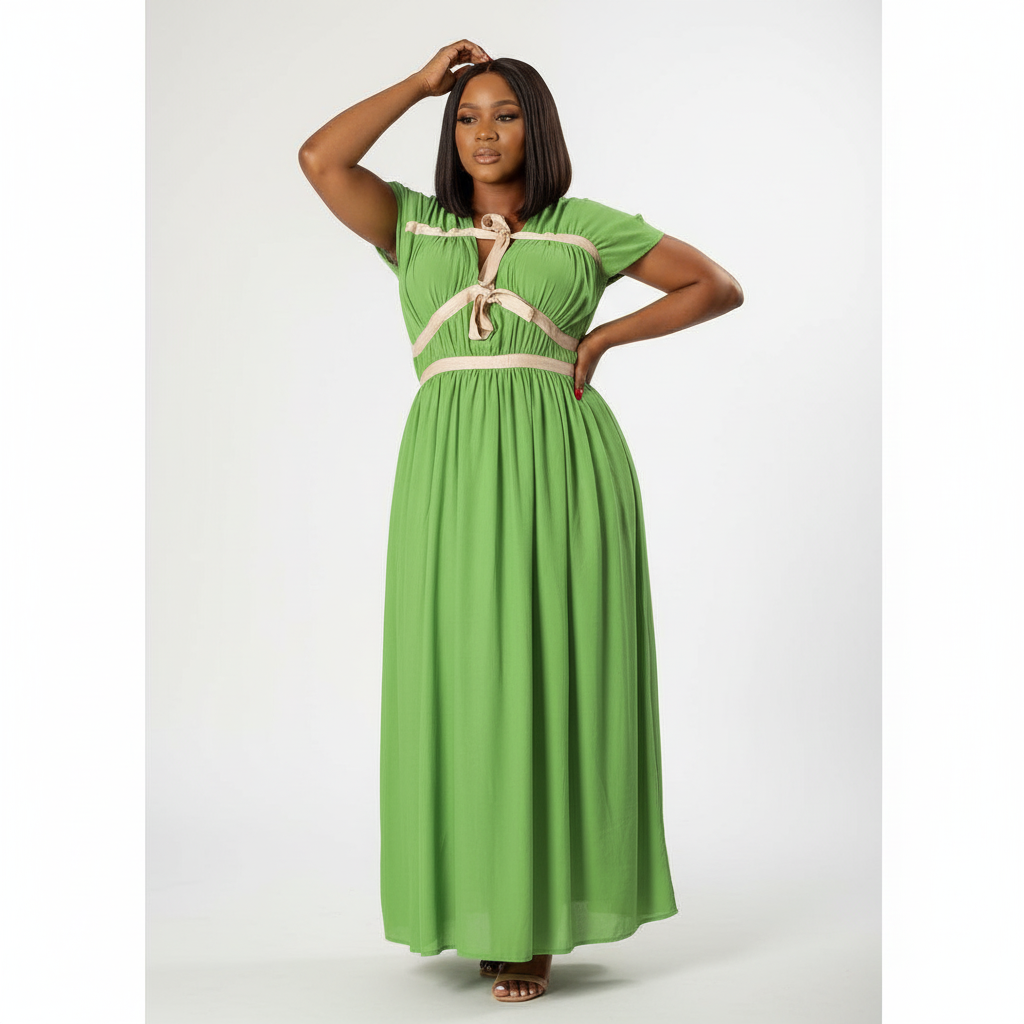 Short Sleeve Maxi Summer Dress