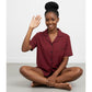 Short Silk Pajamas 2 Piece Set