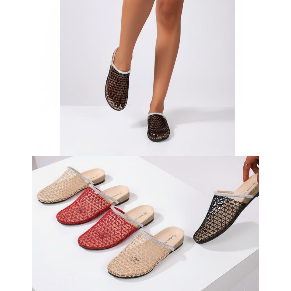 Women's mesh slide sandals