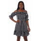 Women's Casual Striped Dress