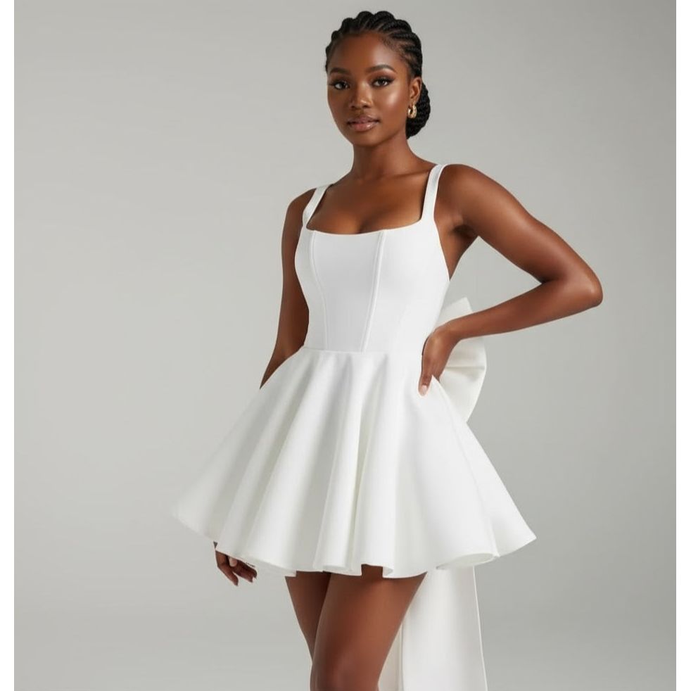 Backless Big Boobs Birthday Mini Dress