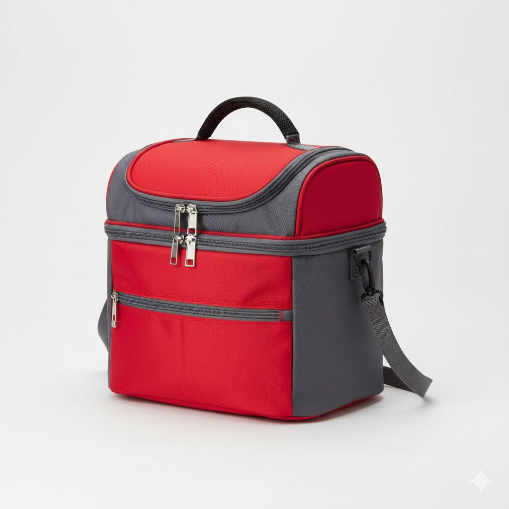 Stylish Handle Thermal Insulated And Cooler Lunch Bag