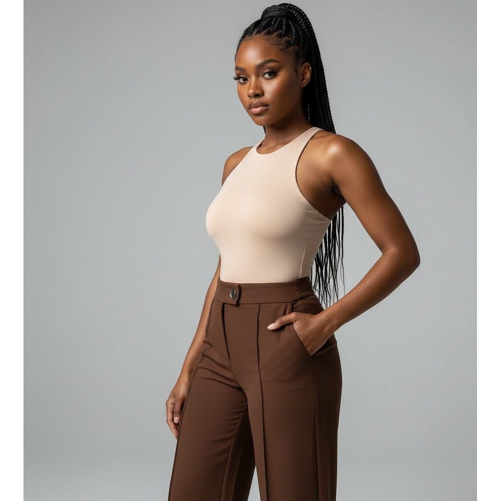 High waisted Tight Formal wear Pants