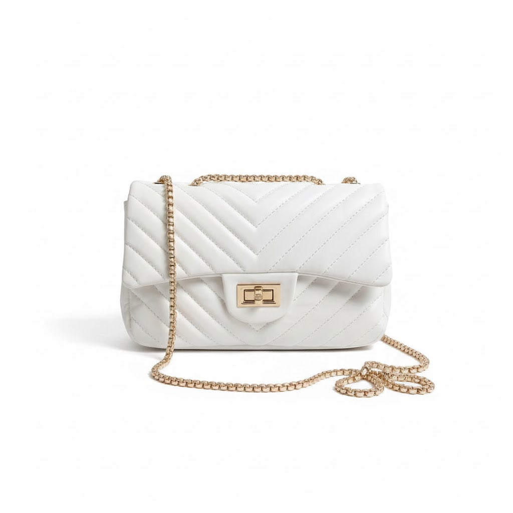 Chain Crossbody Shoulder Square Bag.