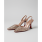 Pointed Diamante Court Heel With Slingback