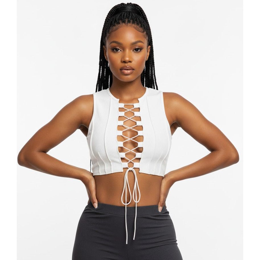 Sleeveless Tummy Out Crop Top