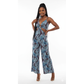Floral Motifs Long Jumpsuit