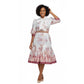 Floral Print Bottom Pleated Dress