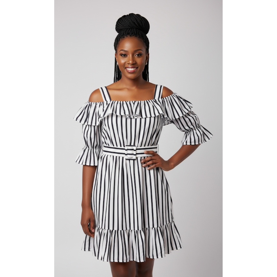 Women's Casual Striped Dress