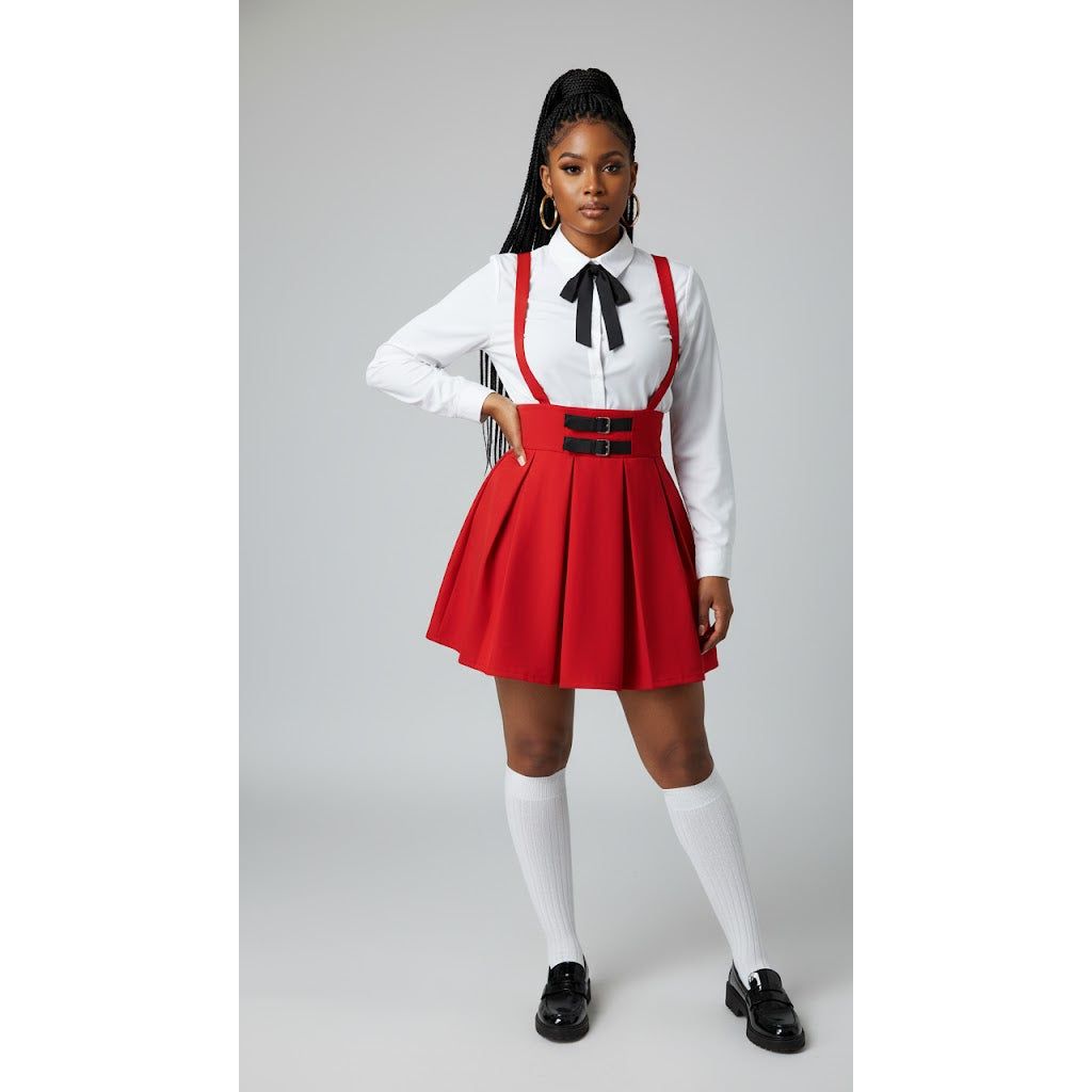 Mini Skirt With Removable Shoulder Straps