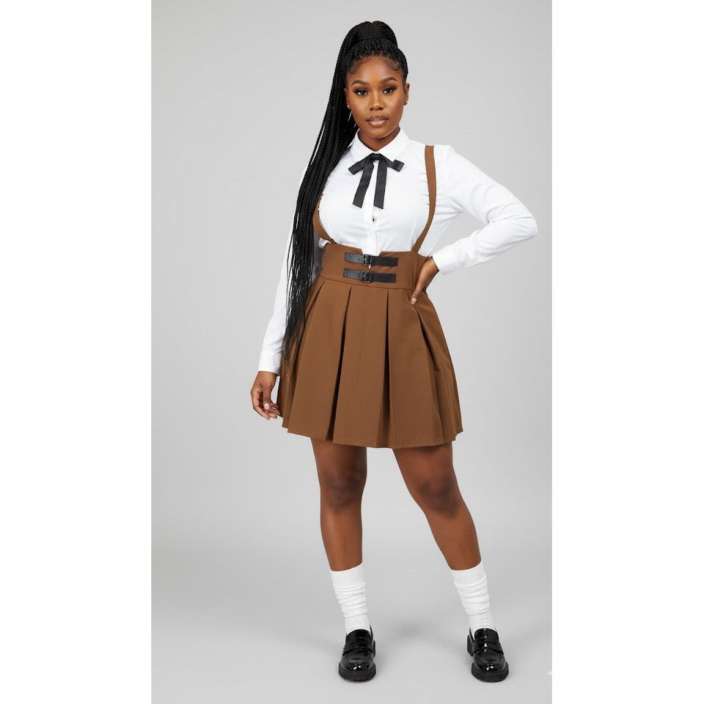 Mini Skirt With Removable Shoulder Straps