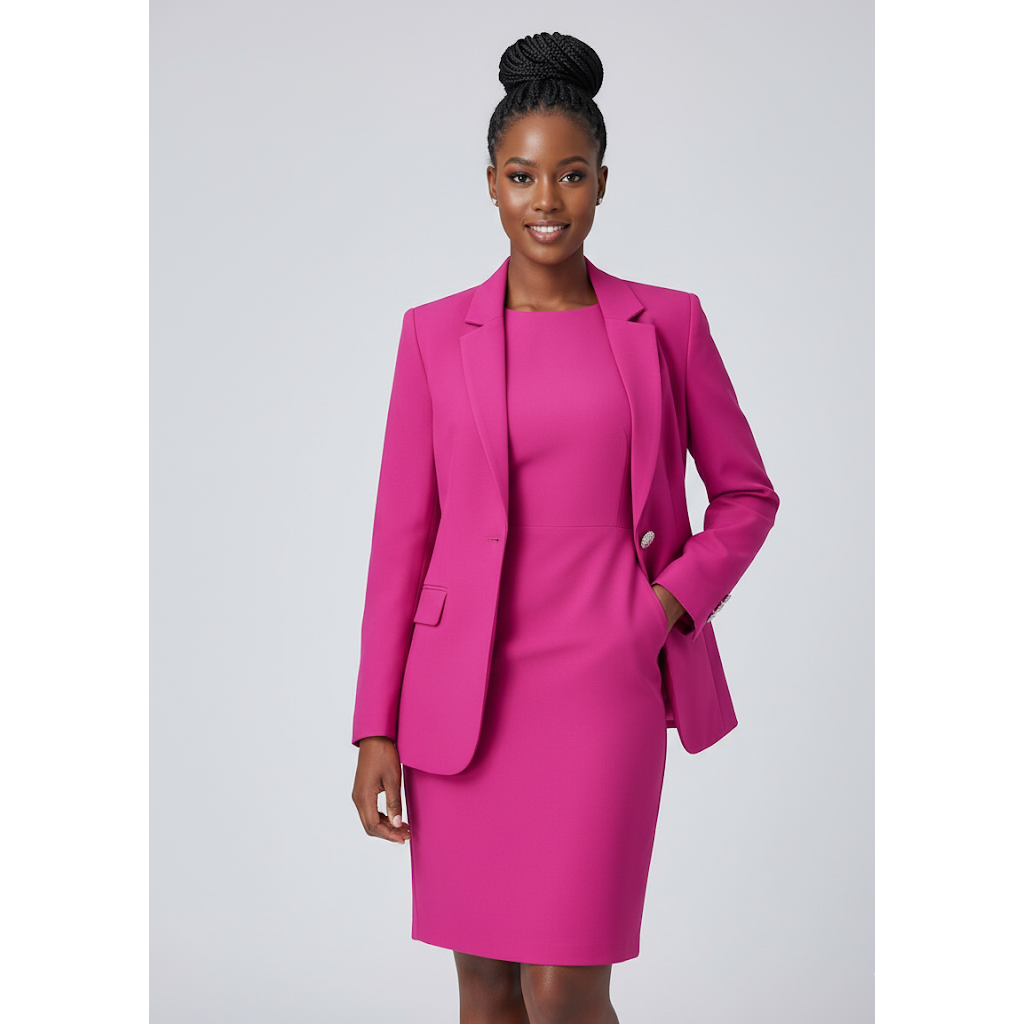 Elegant Women's Dress Blazer 2 Piece Set Suit