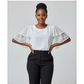 Half-sleeved Waltz Blouse Top.
