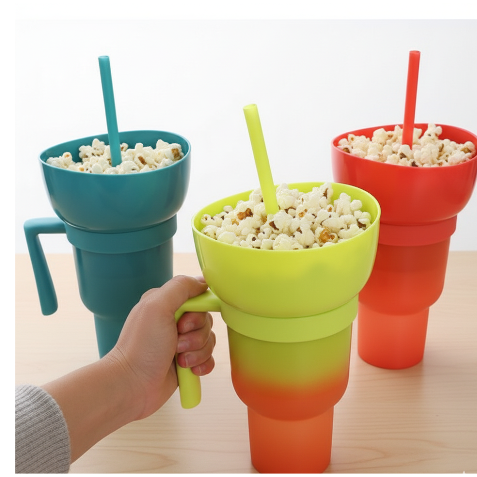 Snack and Drink Cup 2 In One