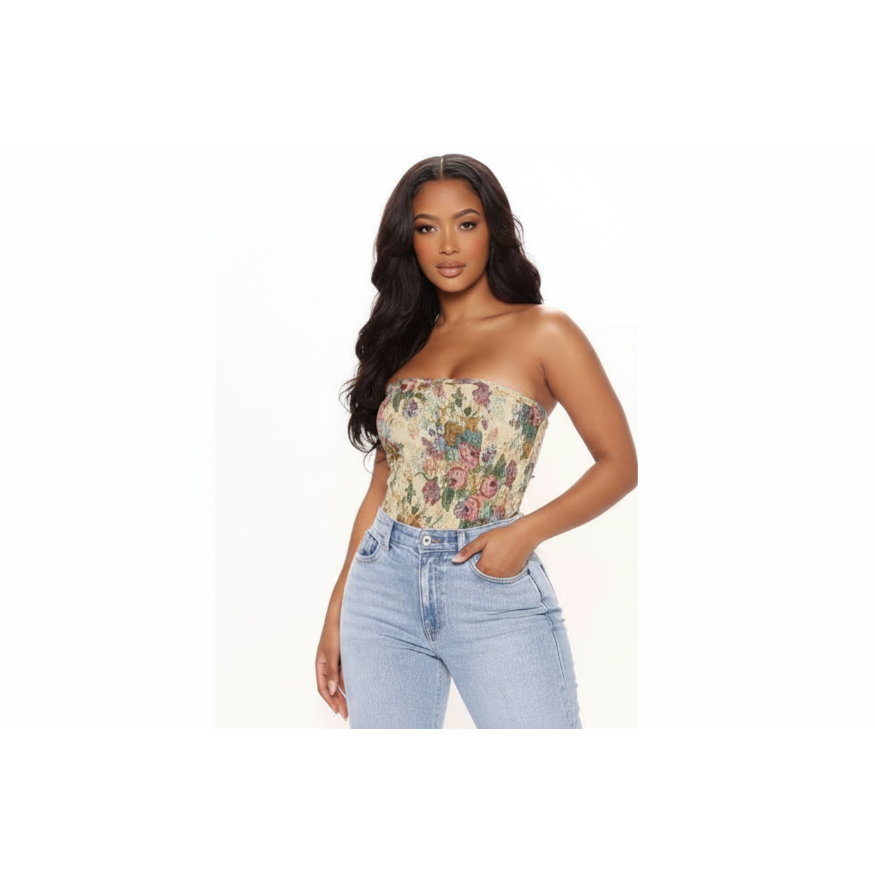 One Of A Kind Multi Color Corset Top. – YELLOW SUB TRADING