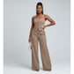 Chic Pleated Top & Wide-Leg Pants Summer Set