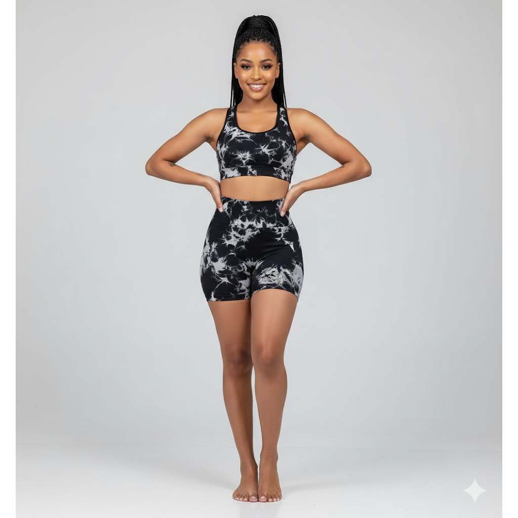 Tie dye Short Tights Pants