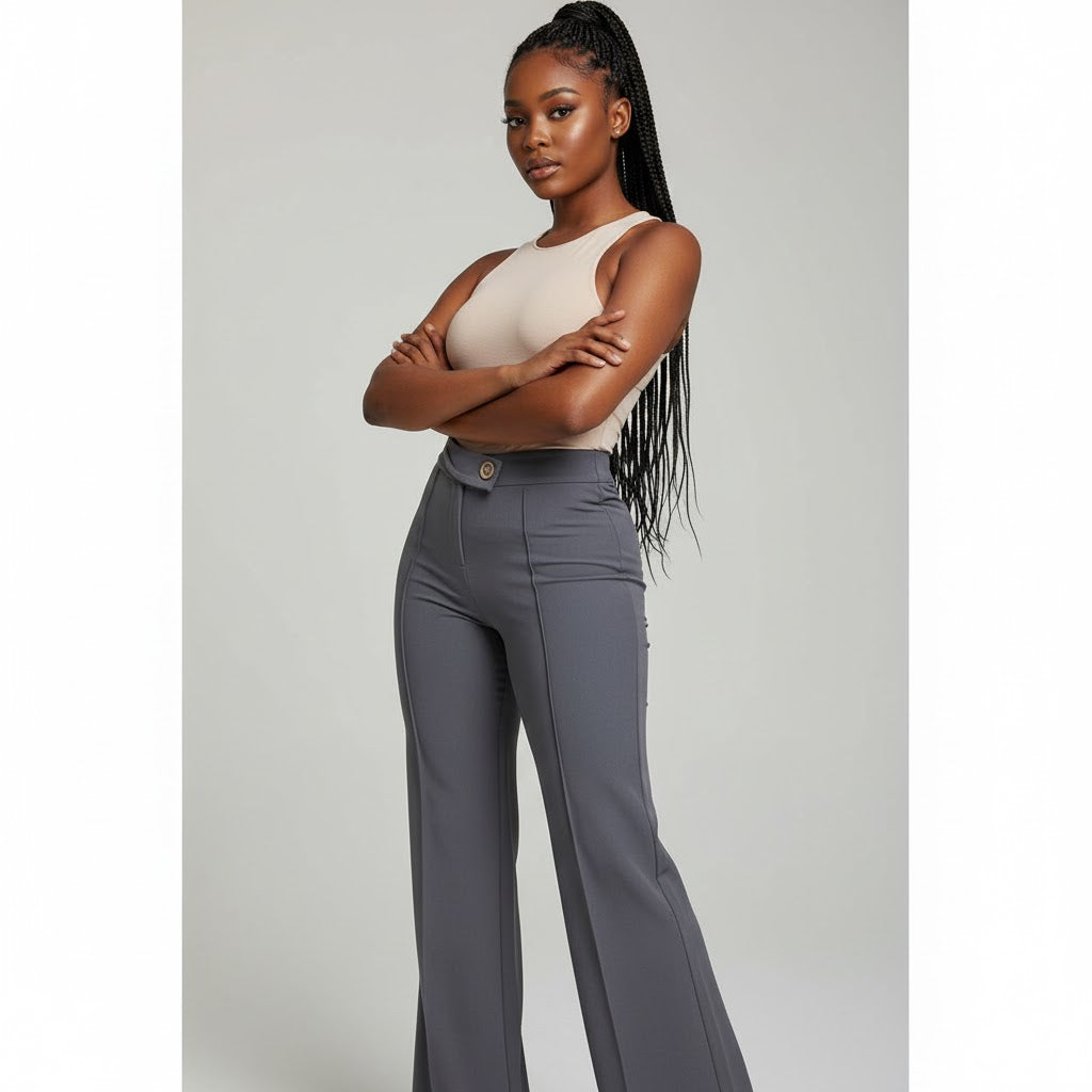 High waisted Tight Formal wear Pants