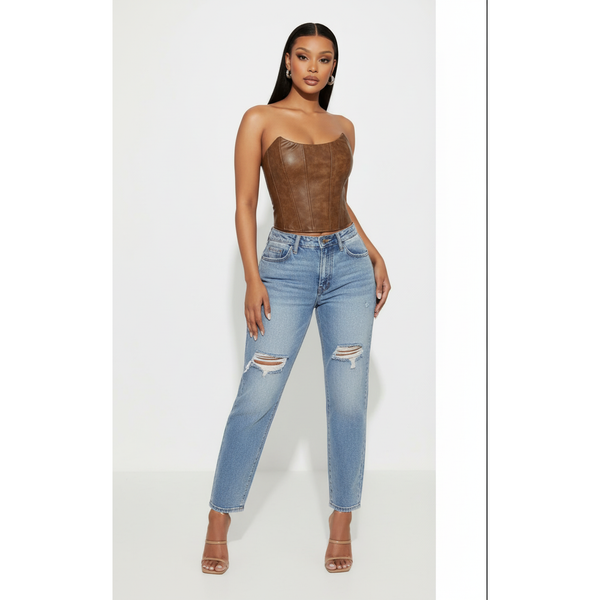 Faux Leather Corsets Top – YELLOW SUB TRADING