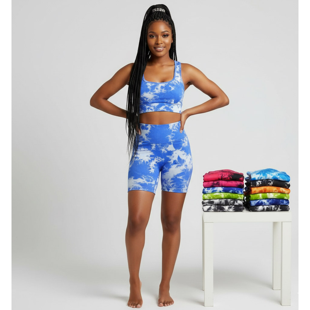 Tie dye Short Tights Pants