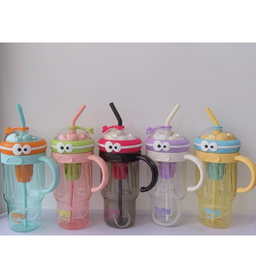 Momo Long Bottle Glass with Straw