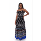 Women Cruise Outfit Graphic Print Cami Maxi Dress