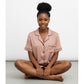 Short Silk Pajamas 2 Piece Set