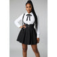Mini Skirt With Removable Shoulder Straps