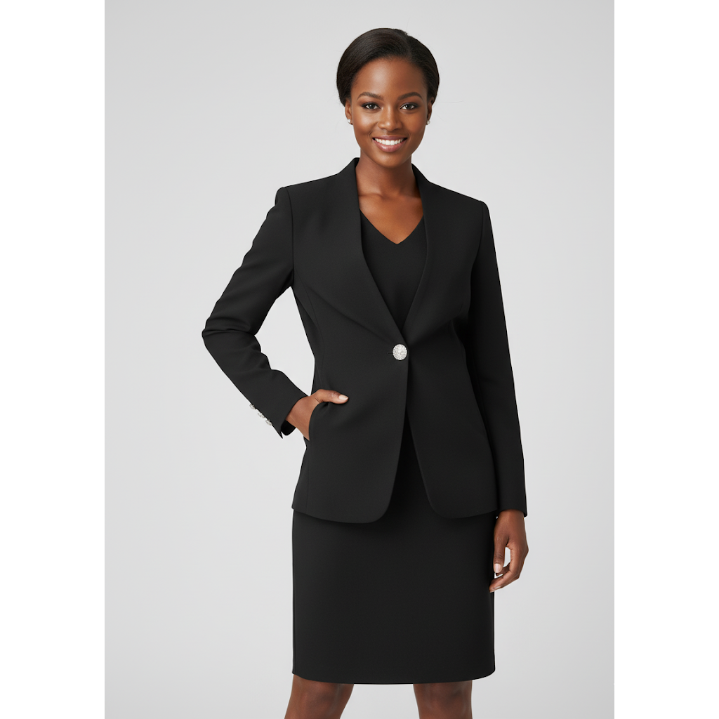 Elegant Women's Dress Blazer 2 Piece Set Suit