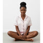 Short Silk Pajamas 2 Piece Set