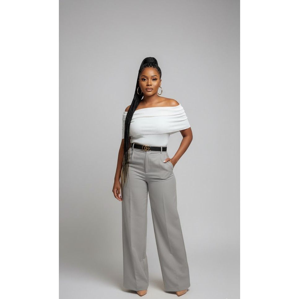 High Waist Pleated Loose Fit Trousers Suitable For Work And Casual Wear