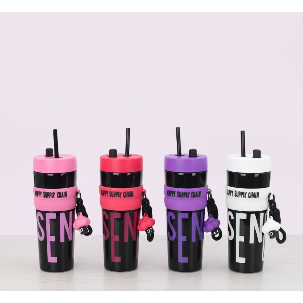 Generic Portable Hand-held Straw Cup 750 ml Sipper