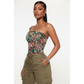 One Of A Kind Multi Color Corset Top.