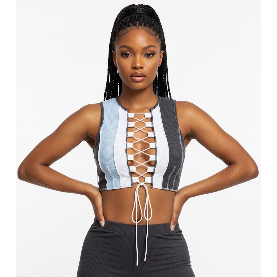 Sleeveless Tummy Out Crop Top