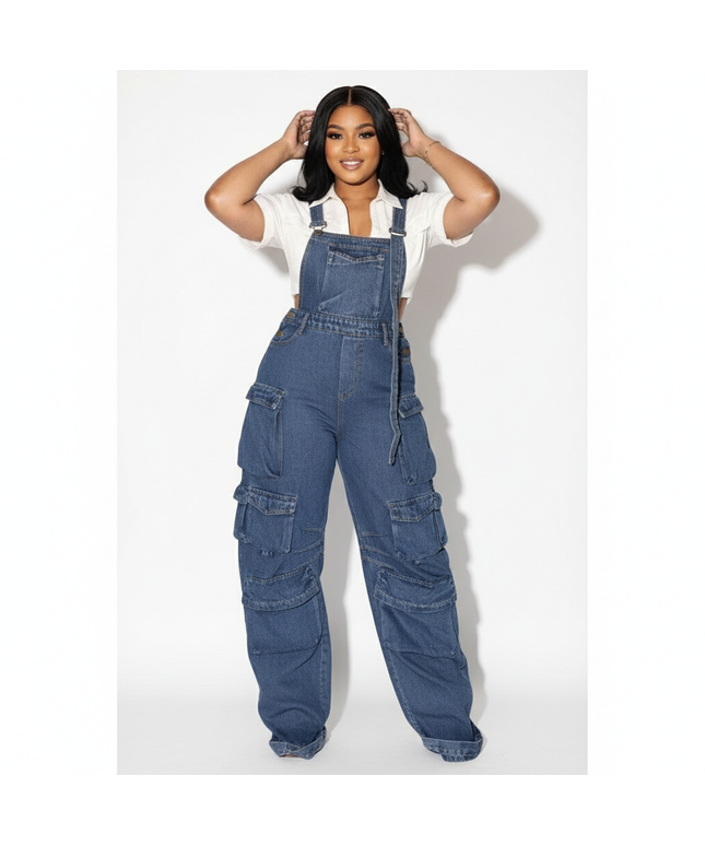 Overalls Multi Pockets Cargo Jeans Pants – YELLOW SUB TRADING